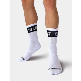 Șosete pe jumătate fetish - cu inscripție