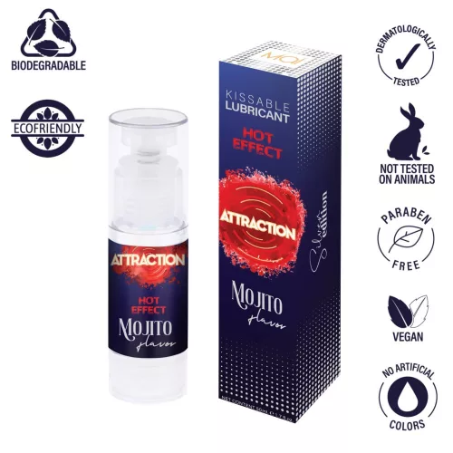 CĂLDURĂ DE ATRACȚIE LUBRIFIANTĂ MOJITO 50 ML