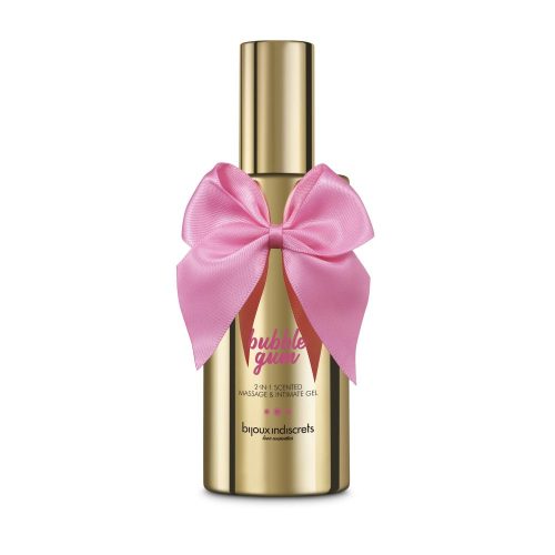 Masaj parfumat BUBBLEGUM 2 în 1 & gel intim