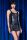 CR 4481 S Black Leatherlook Minidress