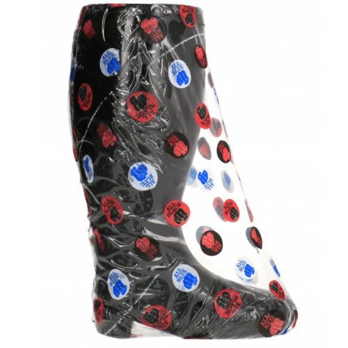 TELJESEN FEKETE - ÓRIÁSI PUHA ÖKÖLES CSIZMA 31 CM