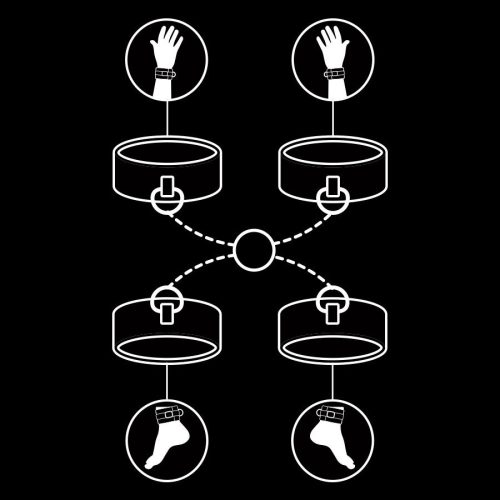 FETIS ALÁRENDELT – KÉZ- ÉS BOKA BILINCSEK NOPREN BÉLÉSSZEL