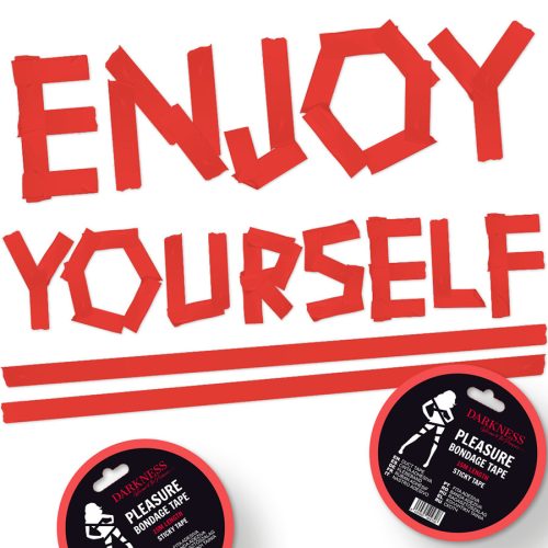 SÖTÉTSÉG - RAGASZTÓS VÖRÖS KÖTÖZŐSZALAG 15M