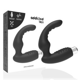   ADDICTED TOYS - PROSTATIKUS VIBRÁTOR ÚJRATÖLTHETŐ MODEL 2 - FEKETE