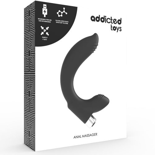 ADDICTED TOYS - PROSZTATAVIBRÁTOR ÚJRATÖLTHETŐ MODEL 7 - FEKETE