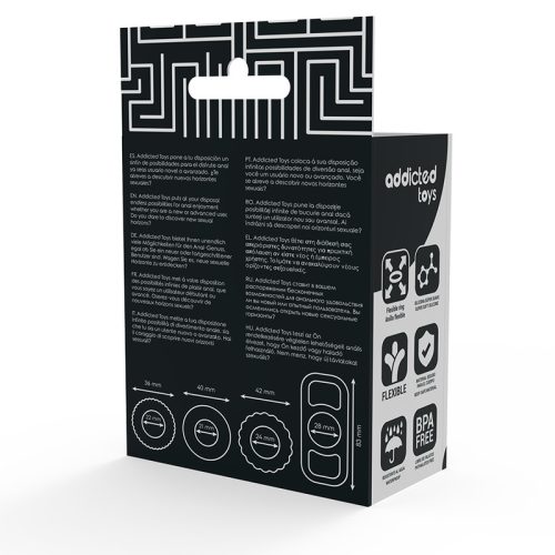 ADDICTED TOYS - COCK RING SET 4 DARAB