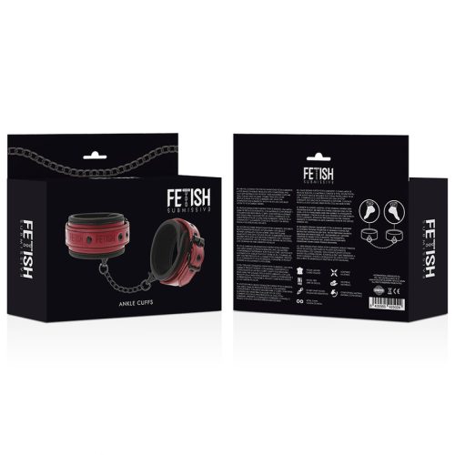 FETIS ALÁRENDELT SÖTÉT SZOBA – VEGÁN BŐR BOKÁBILINCSEK NEOPRÉN BEVONÁSSAL