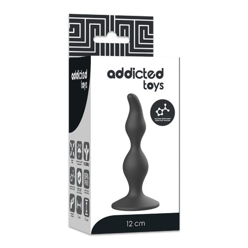ADDICTED TOYS - ANAL SZEXUÁLIS DUGÓ 12 CM FEKETE