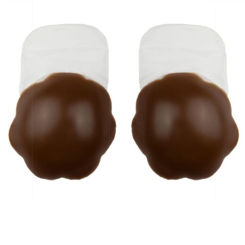 BYE-BRA - MELLKASLIFT, FEKVŐTÁMASZ, SYLICON BARNA XL MÉRET