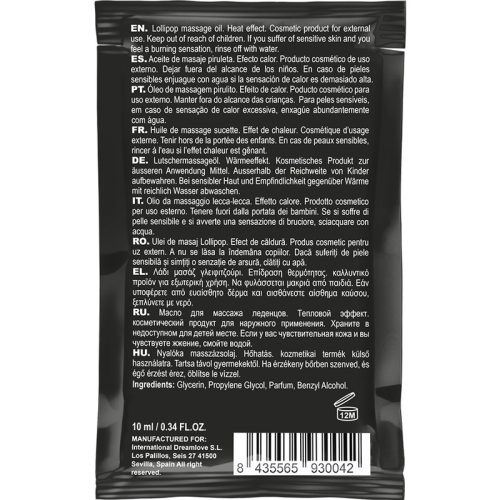 COQUETTE CHIC DESIRE - ZSEBNYALÓKA NYALÓKA CSÓKOLHATÓ MASSZÁZS OLAJ MELEGÍTŐ ÉRZÉS 10 ML