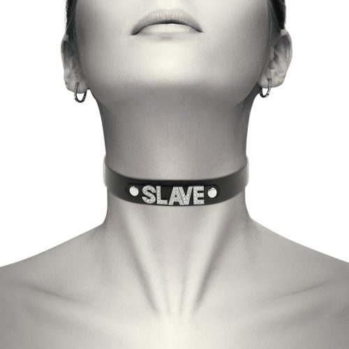 COQUETTE CHIC DESIRE - SLAVE VEGÁN BŐR CHOKER