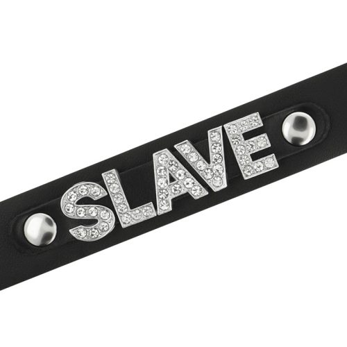 COQUETTE CHIC DESIRE - SLAVE VEGÁN BŐR CHOKER