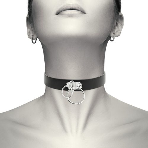 COQUETTE CHIC DESIRE - DUPLA GYŰRŰS VEGÁN BŐR CHOKER