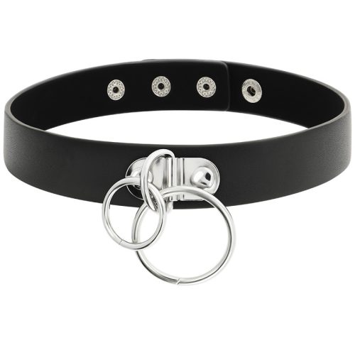 COQUETTE CHIC DESIRE - DUPLA GYŰRŰS VEGÁN BŐR CHOKER