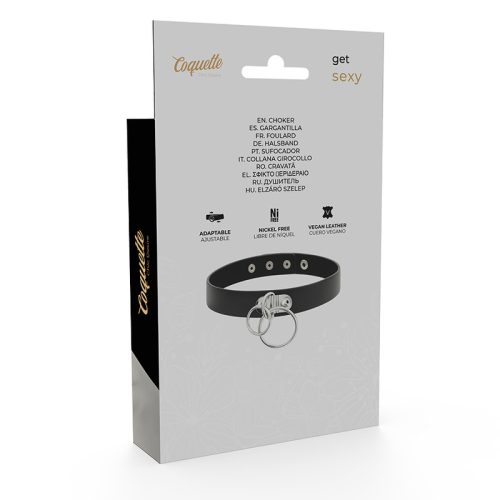 COQUETTE CHIC DESIRE - DUPLA GYŰRŰS VEGÁN BŐR CHOKER