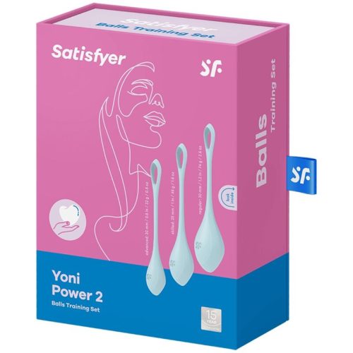 SATISFYER - YONI POWER 2 EDZŐKÉSZLET KÉK