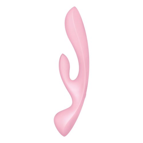 SATISFYER - TRIPLE OH HYBRID REZGŐ RÓZSASZÍN