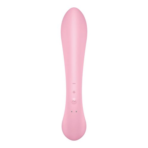 SATISFYER - TRIPLE OH HYBRID REZGŐ RÓZSASZÍN