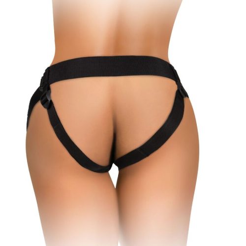 KING COCK - ELITE DELUXE ÁLLÍTHATÓ HEVER KÉSZLET GYŰRŰ HERÉKKEL ÉS DILDÓVAL 20,3 CM