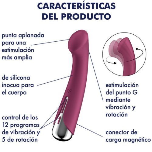 SATISFYER - SPINNING G-SPORT 1 ROTATOR VIBRÁTOR PIROS