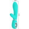 PRETTY LOVE - THOMAS MULTIFUNCTION G-SPOT VIBRÁTOR AQUA GREEN