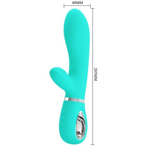 PRETTY LOVE - THOMAS MULTIFUNCTION G-SPOT VIBRÁTOR AQUA GREEN