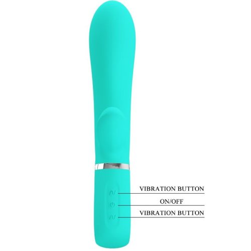 PRETTY LOVE - THOMAS MULTIFUNCTION G-SPOT VIBRÁTOR AQUA GREEN