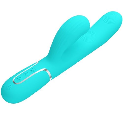 PRETTY LOVE - PERLITA MULTIFUNCTION 3 AZ 1-BEN G-SPOT VIBRÁTOR AQUA GREEN