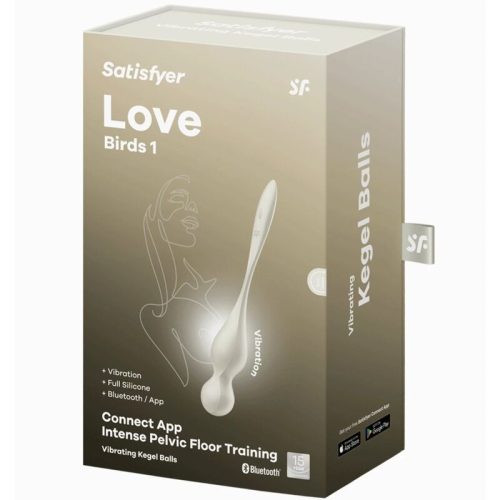 SATISFYER - SZERELMESMADARAK REZGŐ KEGEL LABDÁK FEHÉR
