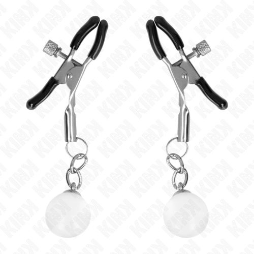 KINK - ÜVEGGYÖNGYBŐL ÁLLÓ BILINCS EZÜST 6 CM