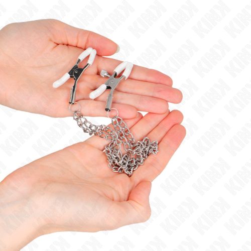 KINK - MELLBIMBÓCSIPENZŐK 2 VÉKONY EZÜST LÁNCCAL, 20/23 CM