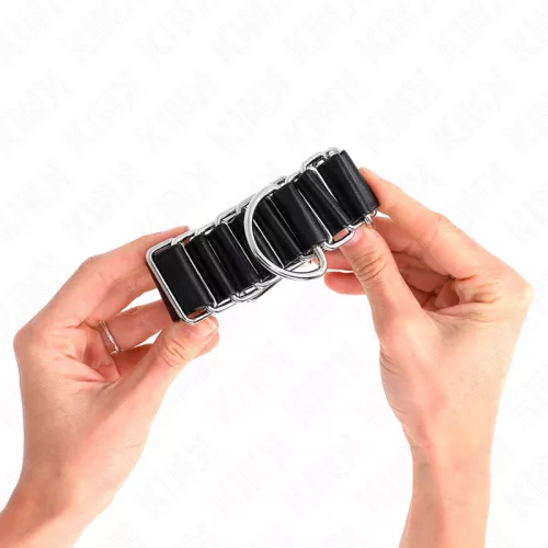 KINK - ZSANÉRSZERŰ, VÉKONY CSUKLÓRÖGZÍTŐK FEKETE ÁLLÍTHATÓ 16-22 CM X 3,5 CM