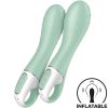 SATISFYER - LÉGSZIVATTYÚ VIBRÁTOR 3 FELFÚJHATÓ G POINT MINT