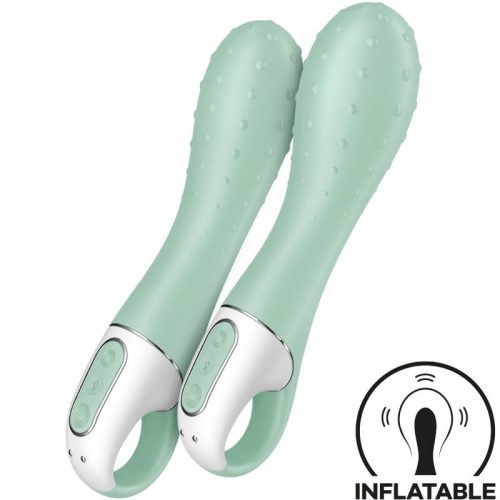 SATISFYER - LÉGSZIVATTYÚ VIBRÁTOR 3 FELFÚJHATÓ G POINT MINT