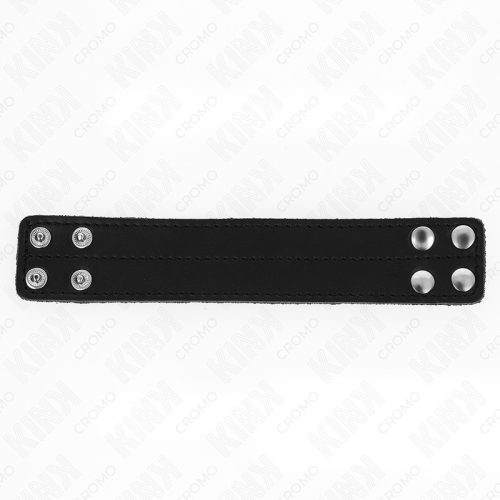 KINK - BŐR PÉNISZGYŰRŰ NYOMÁSOS ZÁRÁSSAL 18,5 X 3,3 CM