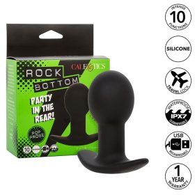   CALEXOTICS - ROCK BOTTOM ANAL PLUG 10 REZGÉS SZILIKON FEKETE