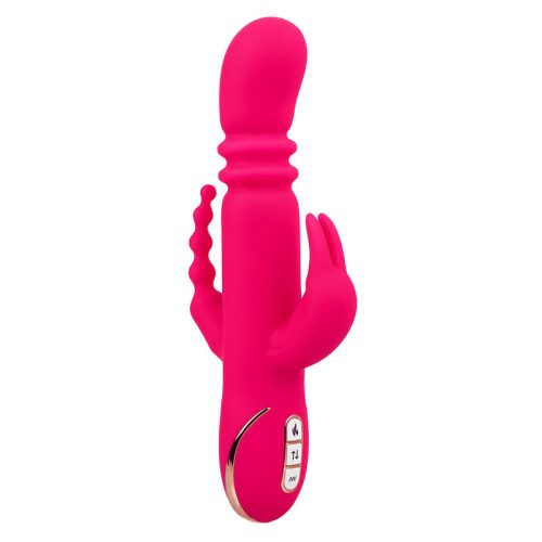 CALEXOTICS - JACK FANTASY TRIPLE HEATED VIBRÁTOR NYÚL PINK