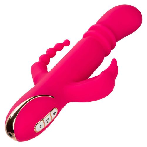 CALEXOTICS - JACK FANTASY TRIPLE HEATED VIBRÁTOR NYÚL PINK