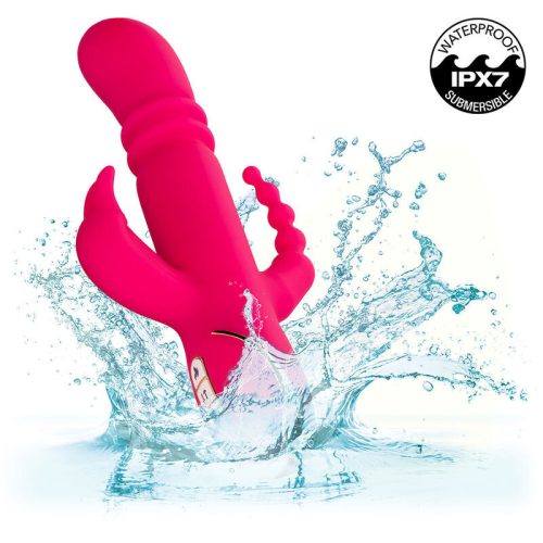 CALEXOTICS - JACK FANTASY TRIPLE HEATED VIBRÁTOR NYÚL PINK