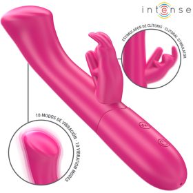 INTENSE - JULIETA NYÚL VIBRÁTOR 18,6 CM 10 REZGÉS PINK