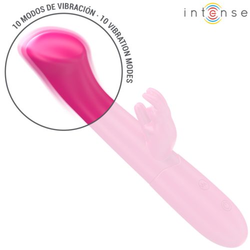 INTENSE - JULIETA NYÚL VIBRÁTOR 18,6 CM 10 REZGÉS PINK
