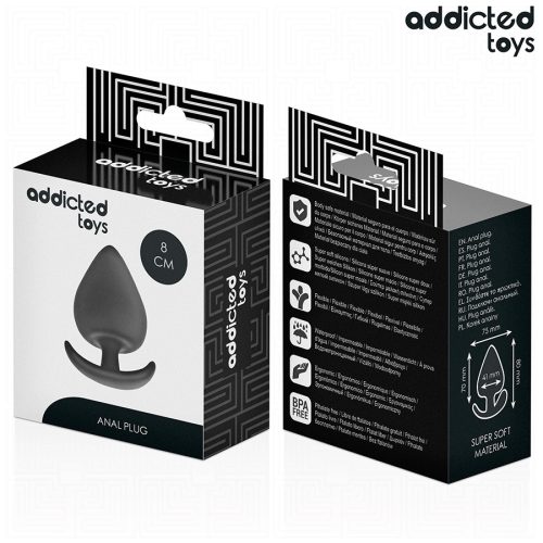 ADDICTED JÁTÉKOK - ANÁLIS DUGÓ SZILIKON MÉRET L 8 CM