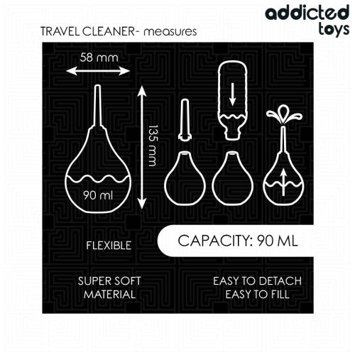 ADDICTED TOYS - TRAVEL ANAL CLEANER S 90 ML MÉRET