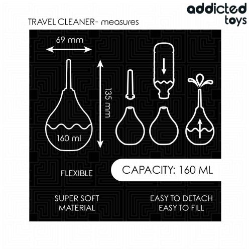 ADDICTED TOYS - TRAVEL ANAL CLEANER MÉRET M 160 ML