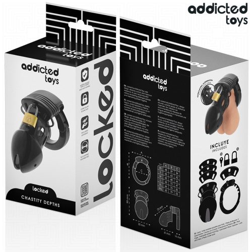 FÜGGŐ JÁTÉKOK ZÁRVA - CHASTITY DEPTHS PÉNISZKETREC 7,5 CM