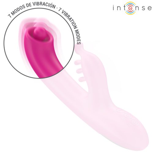 INTENSE - CHRISTINA MULTIFUNKCIÓS NYÚL VIBRÁTOR 22,5 CM PINK