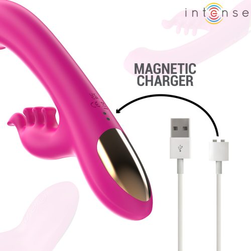 INTENSE - CHRISTINA MULTIFUNKCIÓS NYÚL VIBRÁTOR 22,5 CM PINK