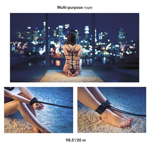 CALEXOTICS - BOTRÁNY FEKETE BDSM KÖTÉL 30 M