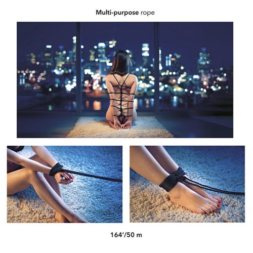 CALEXOTICS - BOTRÁNY FEKETE BDSM KÖTÉL 50 M