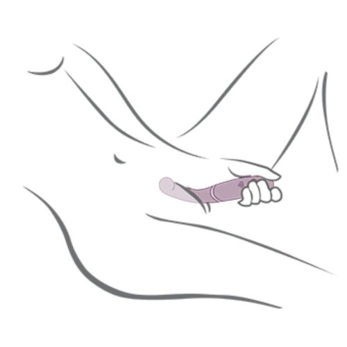 ROCKS-OFF - IKREK KETTŐS VIBRÁTORA G-SPOT KLITORIS STIMULÁTOR LILA